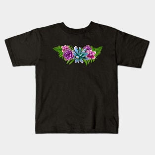 Pink Succulent Kids T-Shirt